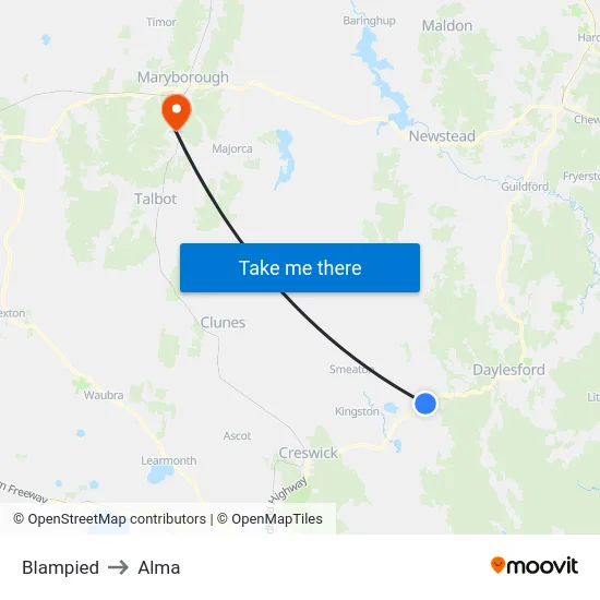 Blampied to Alma map