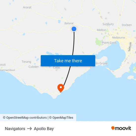 Navigators to Apollo Bay map