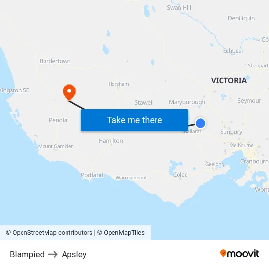 Blampied to Apsley map