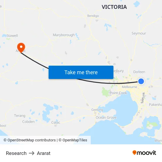 Research to Ararat map