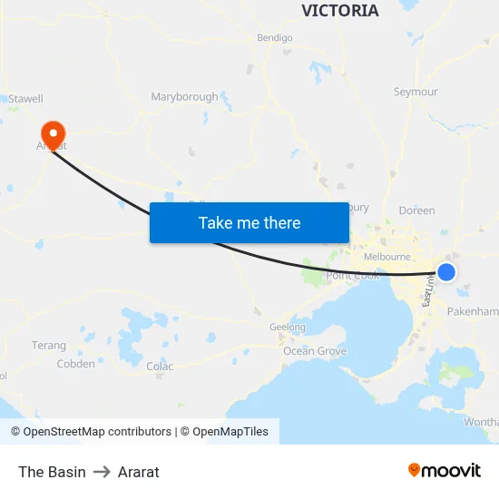 The Basin to Ararat map