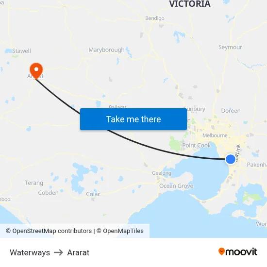 Waterways to Ararat map