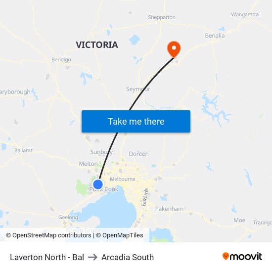 Laverton North - Bal to Arcadia South map