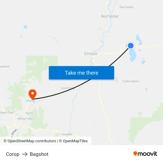 Corop to Bagshot map