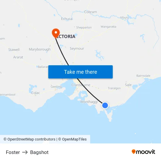 Foster to Bagshot map