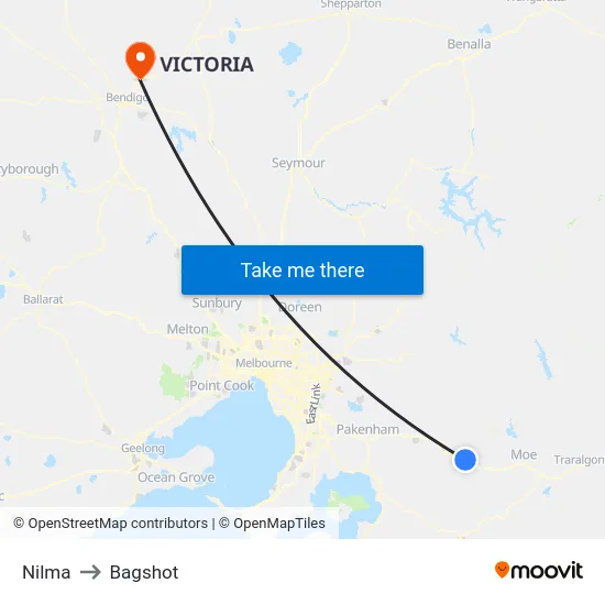 Nilma to Bagshot map