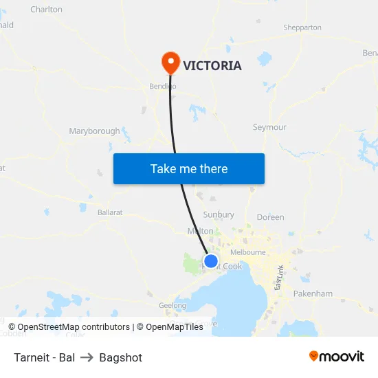Tarneit - Bal to Bagshot map