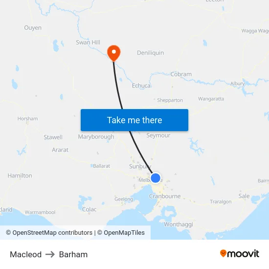 Macleod to Barham map