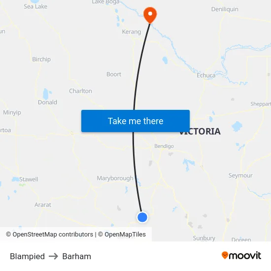 Blampied to Barham map