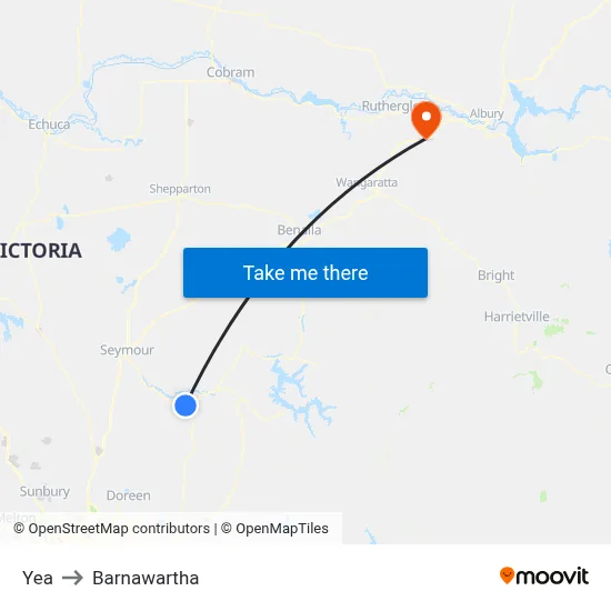 Yea to Barnawartha map