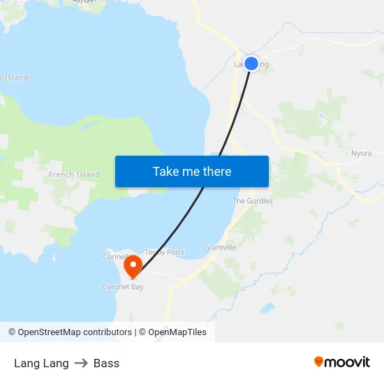 Lang Lang to Bass map