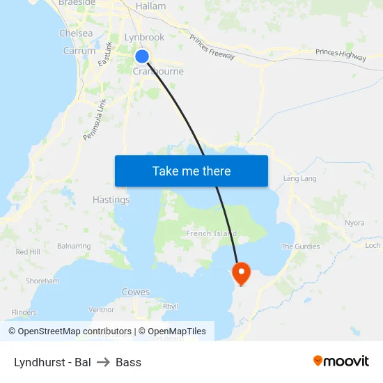 Lyndhurst - Bal to Bass map
