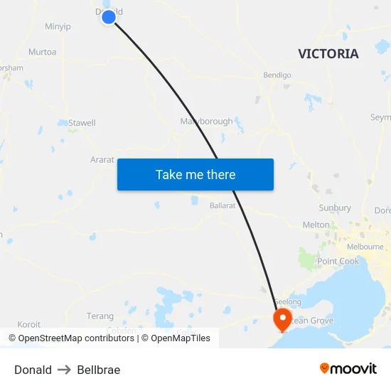 Donald to Bellbrae map