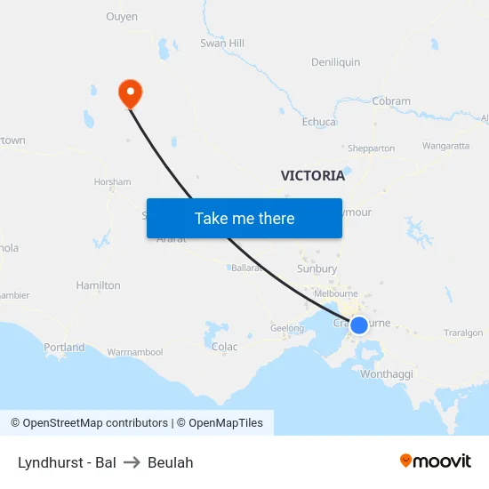 Lyndhurst - Bal to Beulah map