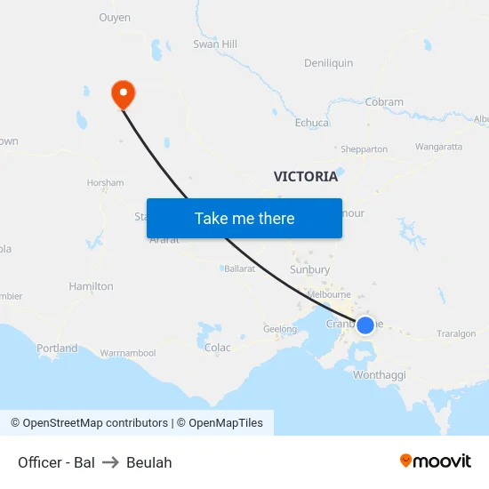 Officer - Bal to Beulah map