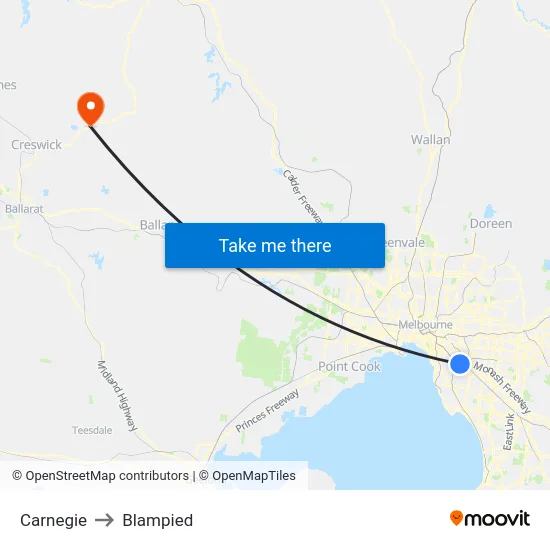 Carnegie to Blampied map