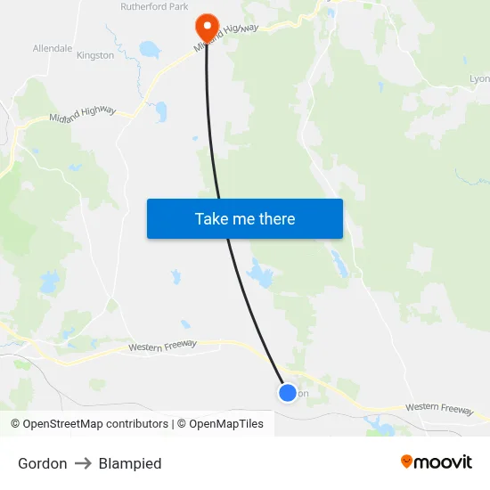 Gordon to Blampied map