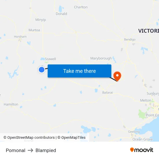 Pomonal to Blampied map