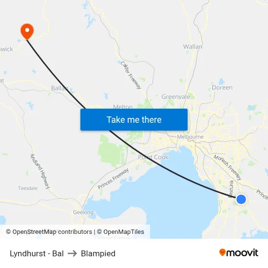 Lyndhurst - Bal to Blampied map