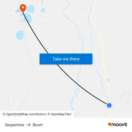 Serpentine to Boort map