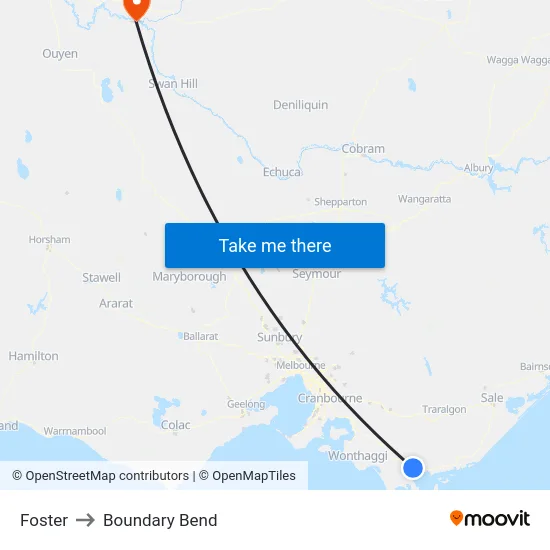 Foster to Boundary Bend map