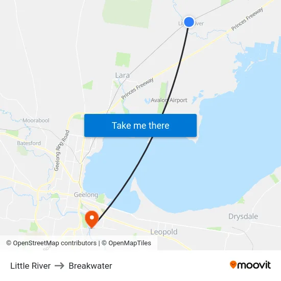 Little River to Breakwater map