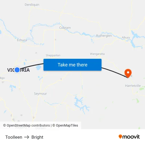 Toolleen to Bright map