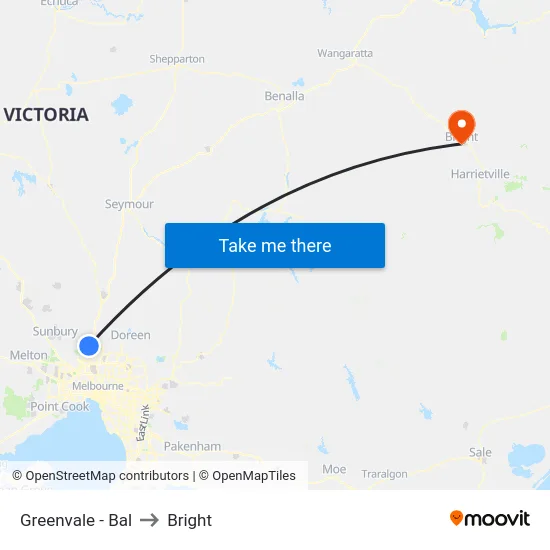 Greenvale - Bal to Bright map