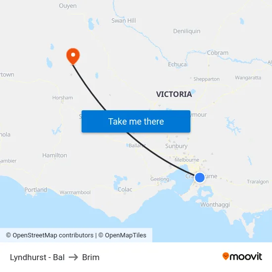 Lyndhurst - Bal to Brim map