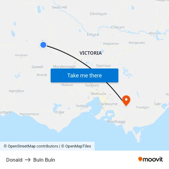 Donald to Buln Buln map