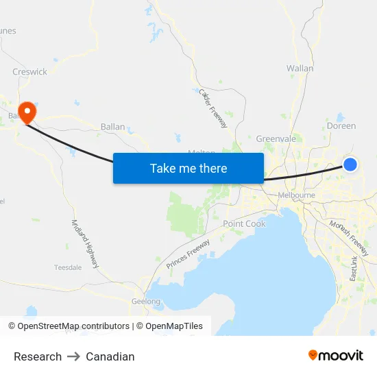 Research to Canadian map
