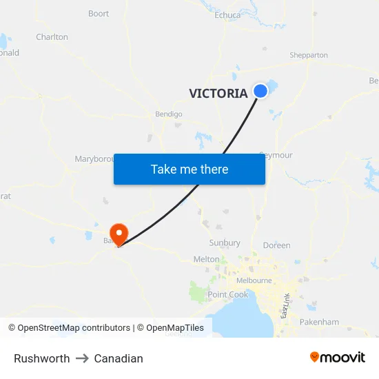 Rushworth to Canadian map