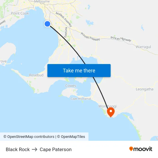 Black Rock to Cape Paterson map