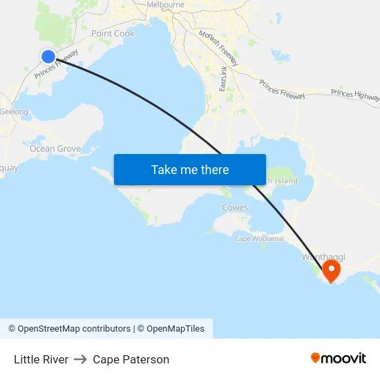 Little River to Cape Paterson map