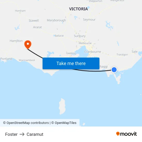 Foster to Caramut map