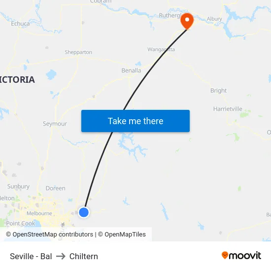 Seville - Bal to Chiltern map