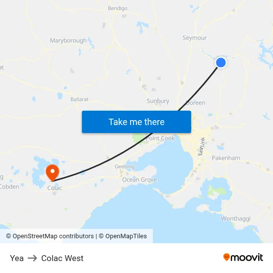 Yea to Colac West map