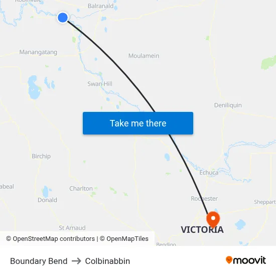 Boundary Bend to Colbinabbin map
