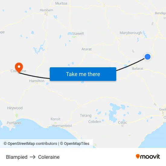 Blampied to Coleraine map