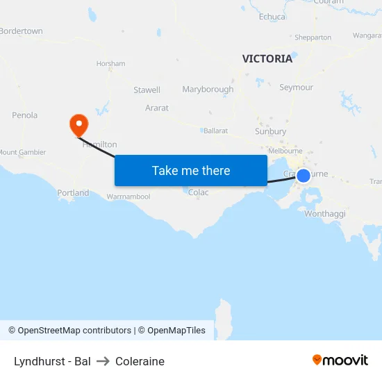 Lyndhurst - Bal to Coleraine map