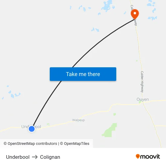 Underbool to Colignan map