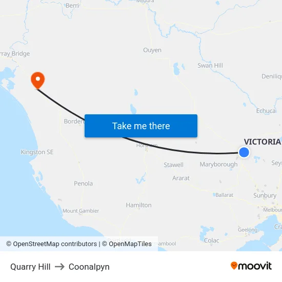 Quarry Hill to Coonalpyn map