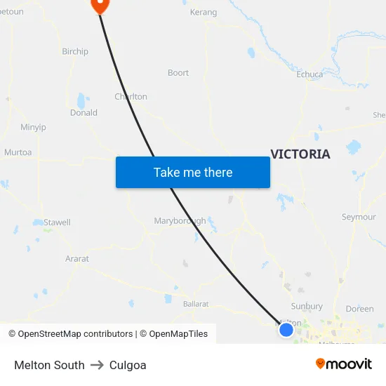 Melton South to Culgoa map
