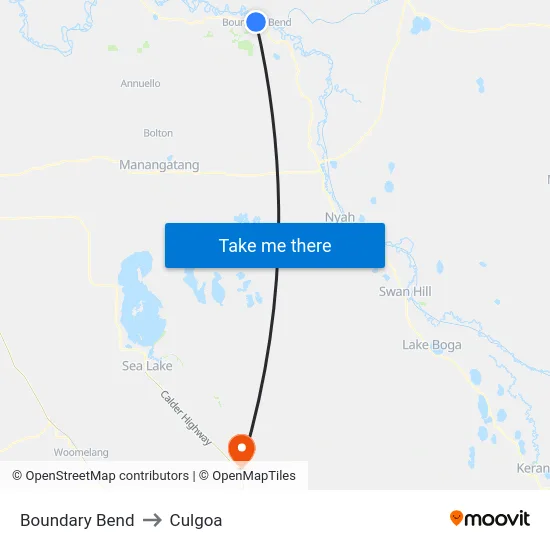 Boundary Bend to Culgoa map