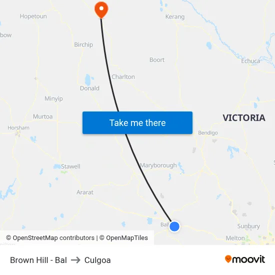 Brown Hill - Bal to Culgoa map