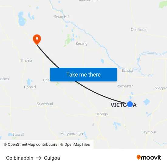 Colbinabbin to Culgoa map