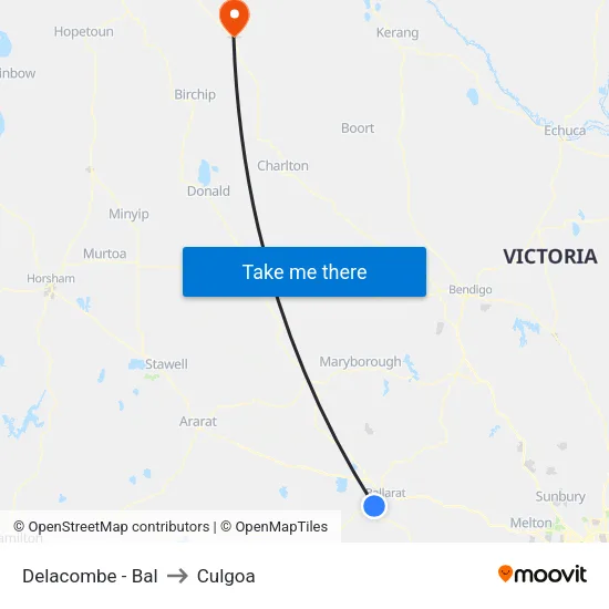 Delacombe - Bal to Culgoa map
