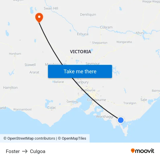 Foster to Culgoa map