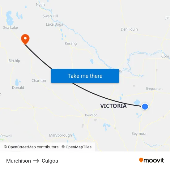 Murchison to Culgoa map
