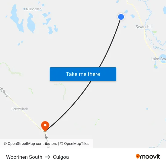 Woorinen South to Culgoa map
